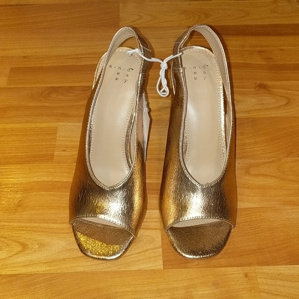 NWT Rose Gold A New Day Valerie Heels - Picture 2 of 7